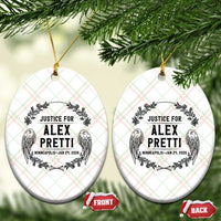 Justice for Alex Pretti Ceramic Ornament Minneapolis January 24 2026 Tribute Memorial Wreath