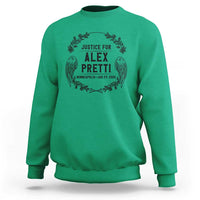 Justice for Alex Pretti Sweatshirt Minneapolis January 24 2026 Tribute Memorial Wreath