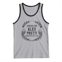 Justice for Alex Pretti Tank Top Minneapolis January 24 2026 Tribute Memorial Wreath