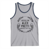Justice for Alex Pretti Tank Top Minneapolis January 24 2026 Tribute Memorial Wreath