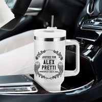 Justice for Alex Pretti Tumbler With Handle Minneapolis January 24 2026 Tribute Memorial Wreath