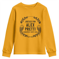 Justice for Alex Pretti Youth Sweatshirt Minneapolis January 24 2026 Tribute Memorial Wreath