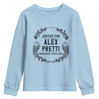 Justice for Alex Pretti Youth Sweatshirt Minneapolis January 24 2026 Tribute Memorial Wreath