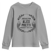 Justice for Alex Pretti Youth Sweatshirt Minneapolis January 24 2026 Tribute Memorial Wreath