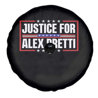 Justice for Alex Pretti Patriotic Spare Tire Cover Minneapolis Jan 24 2026 Memorial Red White and Blue