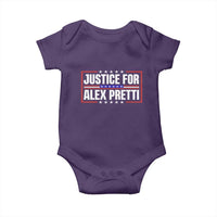 Justice for Alex Pretti Patriotic Baby Onesie Minneapolis Jan 24 2026 Memorial Red White and Blue
