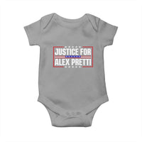 Justice for Alex Pretti Patriotic Baby Onesie Minneapolis Jan 24 2026 Memorial Red White and Blue