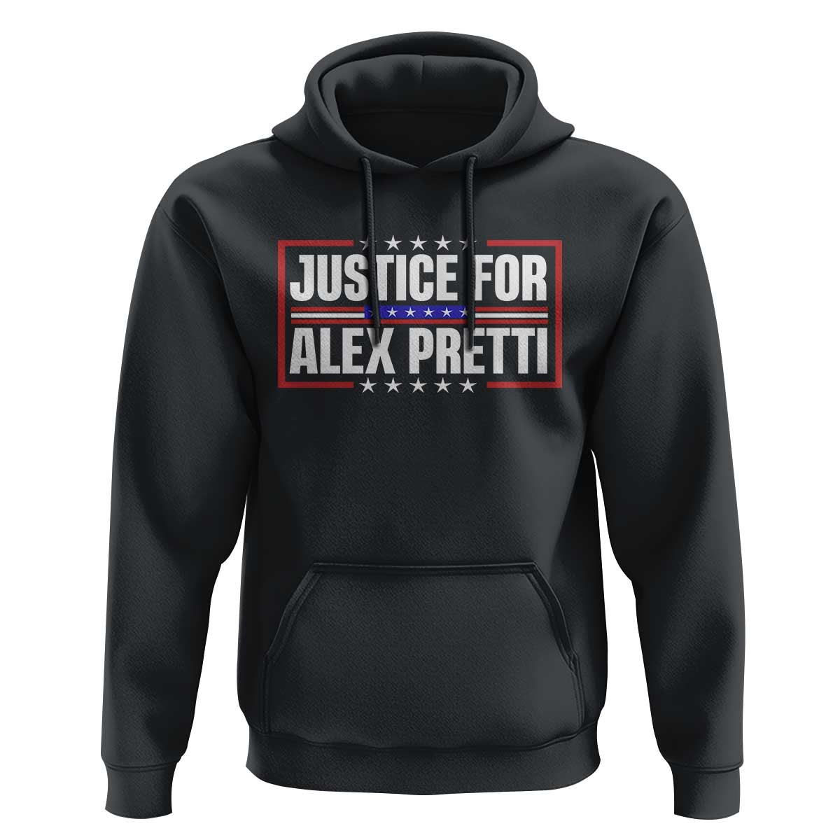 Justice for Alex Pretti Patriotic Hoodie Minneapolis Jan 24 2026 Memorial Red White and Blue
