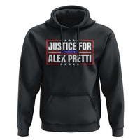 Justice for Alex Pretti Patriotic Hoodie Minneapolis Jan 24 2026 Memorial Red White and Blue