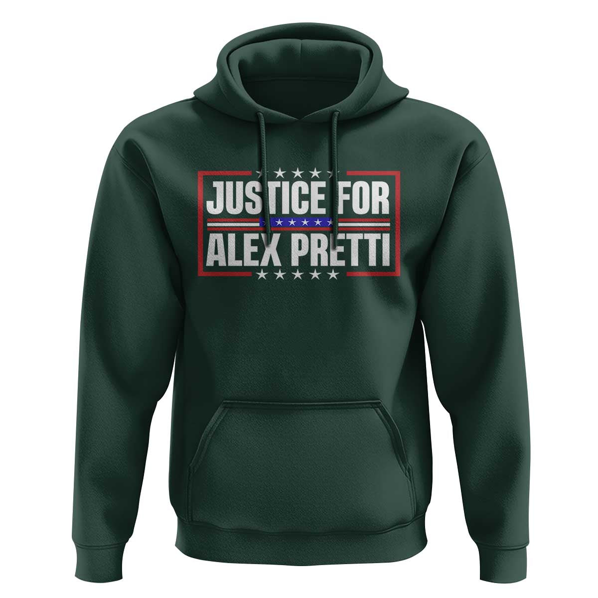 Justice for Alex Pretti Patriotic Hoodie Minneapolis Jan 24 2026 Memorial Red White and Blue