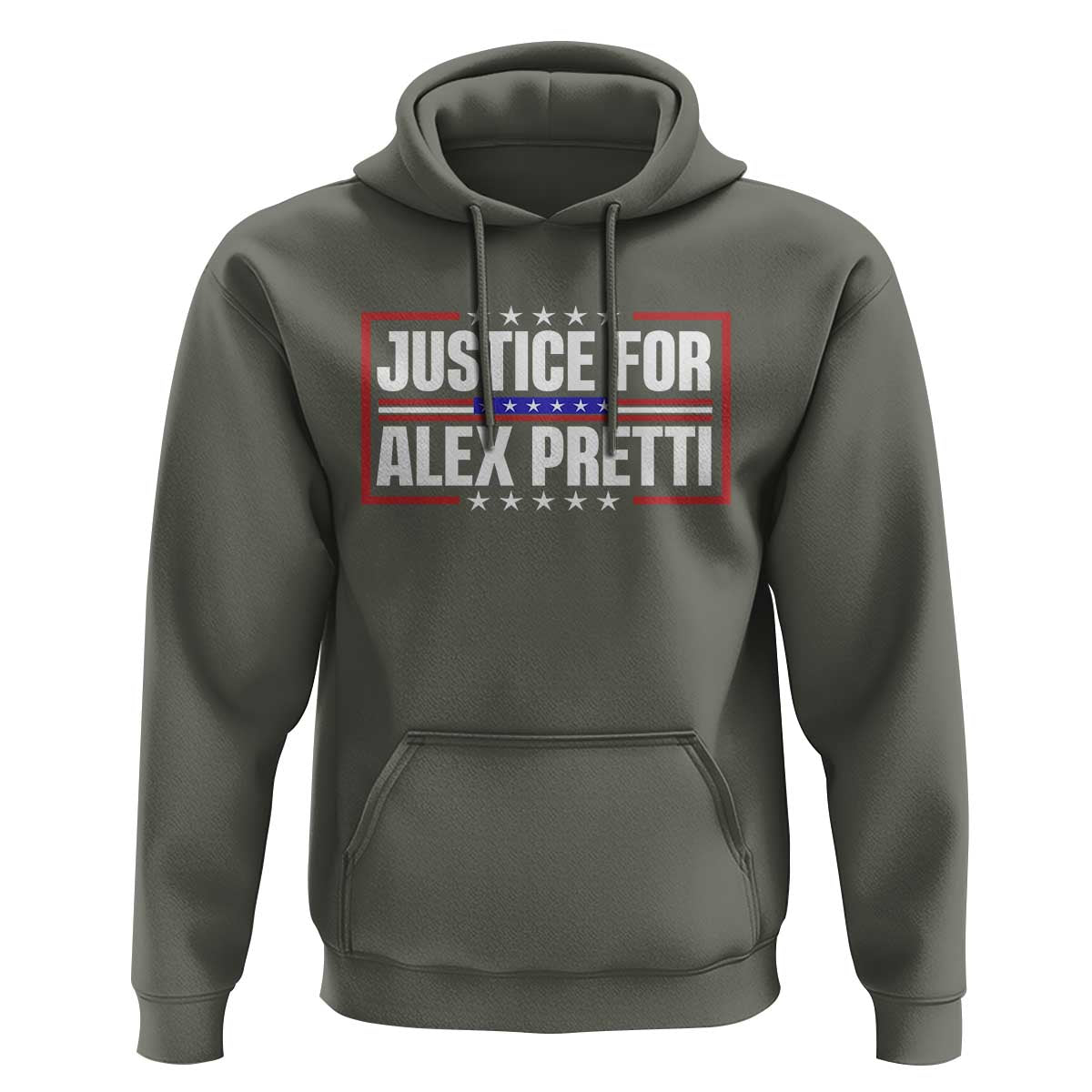 Justice for Alex Pretti Patriotic Hoodie Minneapolis Jan 24 2026 Memorial Red White and Blue