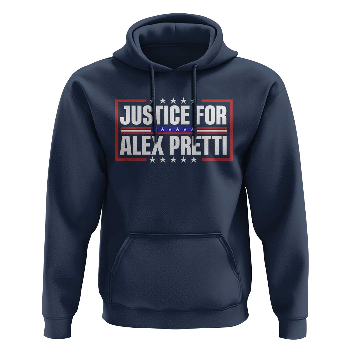 Justice for Alex Pretti Patriotic Hoodie Minneapolis Jan 24 2026 Memorial Red White and Blue