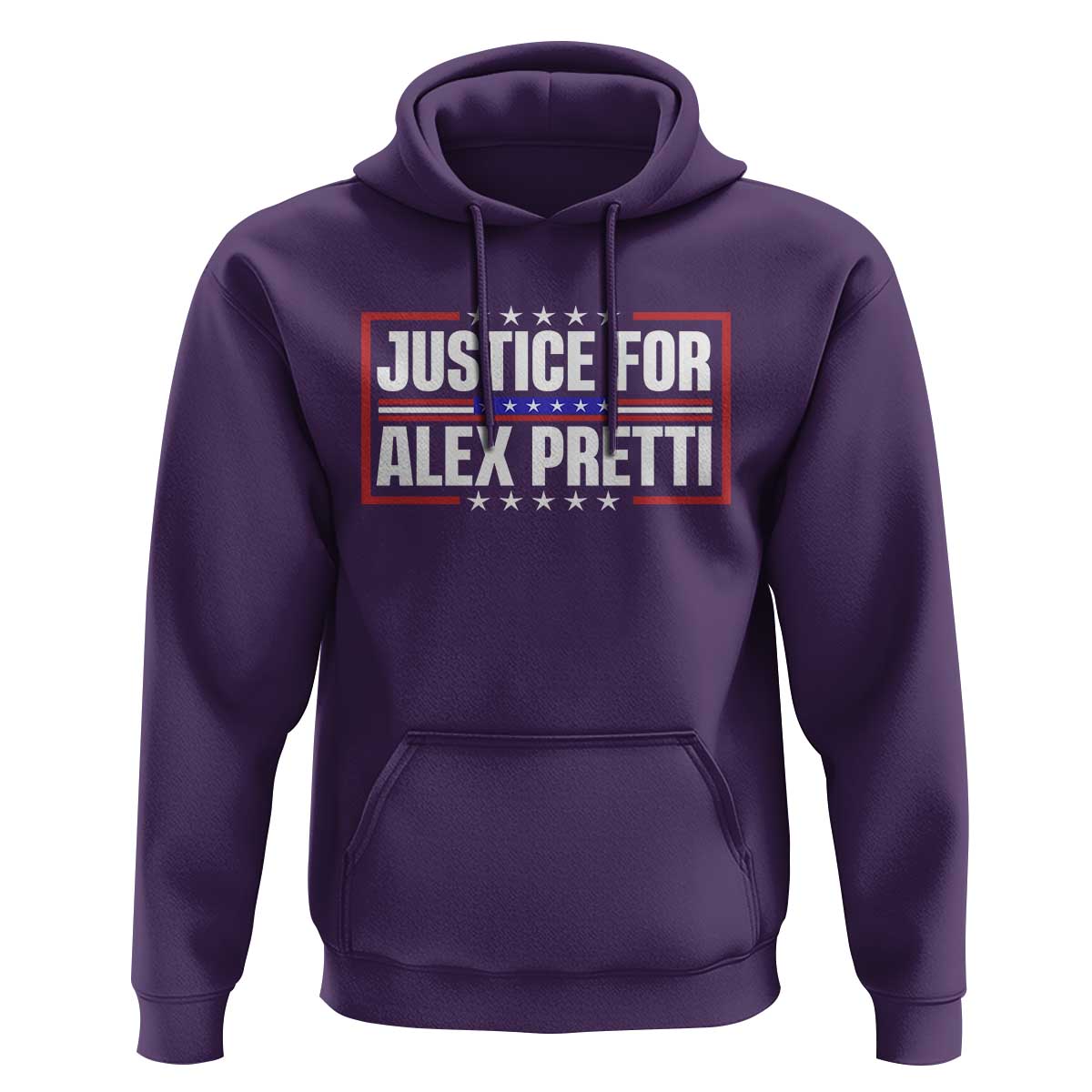 Justice for Alex Pretti Patriotic Hoodie Minneapolis Jan 24 2026 Memorial Red White and Blue