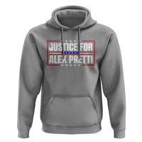 Justice for Alex Pretti Patriotic Hoodie Minneapolis Jan 24 2026 Memorial Red White and Blue