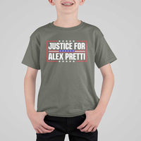 Justice for Alex Pretti Patriotic T Shirt For Kid Minneapolis Jan 24 2026 Memorial Red White and Blue
