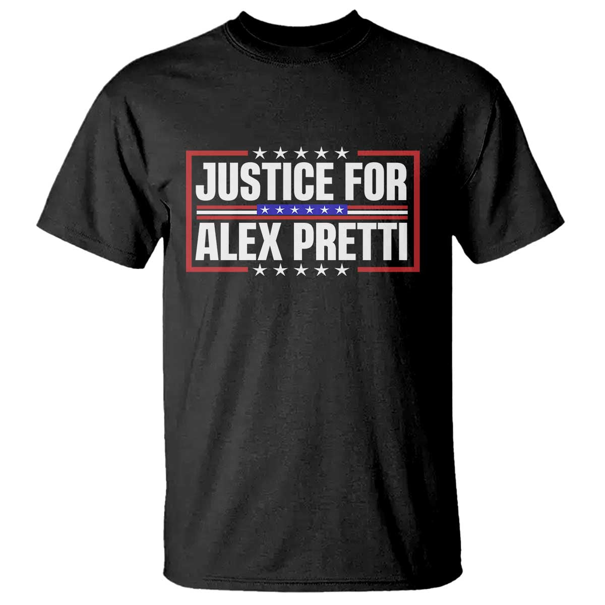 Justice for Alex Pretti Patriotic T Shirt Minneapolis Jan 24 2026 Memorial Red White and Blue