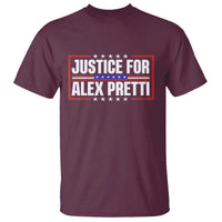 Justice for Alex Pretti Patriotic T Shirt Minneapolis Jan 24 2026 Memorial Red White and Blue