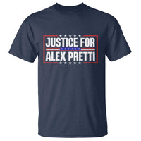 Justice for Alex Pretti Patriotic T Shirt Minneapolis Jan 24 2026 Memorial Red White and Blue