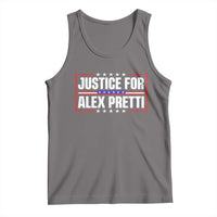 Justice for Alex Pretti Patriotic Tank Top Minneapolis Jan 24 2026 Memorial Red White and Blue