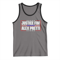 Justice for Alex Pretti Patriotic Tank Top Minneapolis Jan 24 2026 Memorial Red White and Blue
