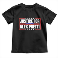 Justice for Alex Pretti Patriotic Toddler T Shirt Minneapolis Jan 24 2026 Memorial Red White and Blue