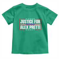 Justice for Alex Pretti Patriotic Toddler T Shirt Minneapolis Jan 24 2026 Memorial Red White and Blue