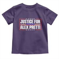 Justice for Alex Pretti Patriotic Toddler T Shirt Minneapolis Jan 24 2026 Memorial Red White and Blue