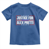 Justice for Alex Pretti Patriotic Toddler T Shirt Minneapolis Jan 24 2026 Memorial Red White and Blue
