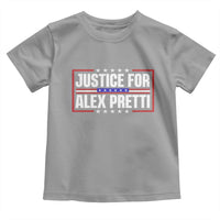 Justice for Alex Pretti Patriotic Toddler T Shirt Minneapolis Jan 24 2026 Memorial Red White and Blue