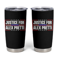 Justice for Alex Pretti Patriotic Tumbler Cup Minneapolis Jan 24 2026 Memorial Red White and Blue