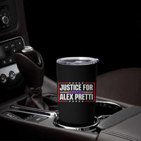 Justice for Alex Pretti Patriotic Tumbler Cup Minneapolis Jan 24 2026 Memorial Red White and Blue