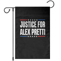 Justice for Alex Pretti Patriotic Garden Flag Minneapolis Jan 24 2026 Memorial Tribute