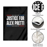 Justice for Alex Pretti Patriotic Garden Flag Minneapolis Jan 24 2026 Memorial Tribute