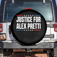 Justice for Alex Pretti Patriotic Spare Tire Cover Minneapolis Jan 24 2026 Memorial Tribute