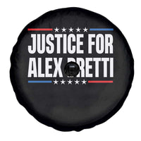 Justice for Alex Pretti Patriotic Spare Tire Cover Minneapolis Jan 24 2026 Memorial Tribute