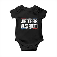 Justice for Alex Pretti Patriotic Baby Onesie Minneapolis Jan 24 2026 Memorial Tribute