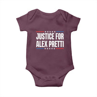 Justice for Alex Pretti Patriotic Baby Onesie Minneapolis Jan 24 2026 Memorial Tribute
