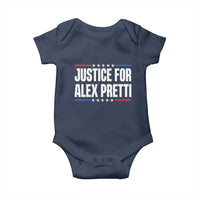 Justice for Alex Pretti Patriotic Baby Onesie Minneapolis Jan 24 2026 Memorial Tribute