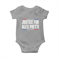 Justice for Alex Pretti Patriotic Baby Onesie Minneapolis Jan 24 2026 Memorial Tribute