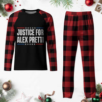 Justice for Alex Pretti Patriotic Plaid Pajama Set Minneapolis Jan 24 2026 Memorial Tribute