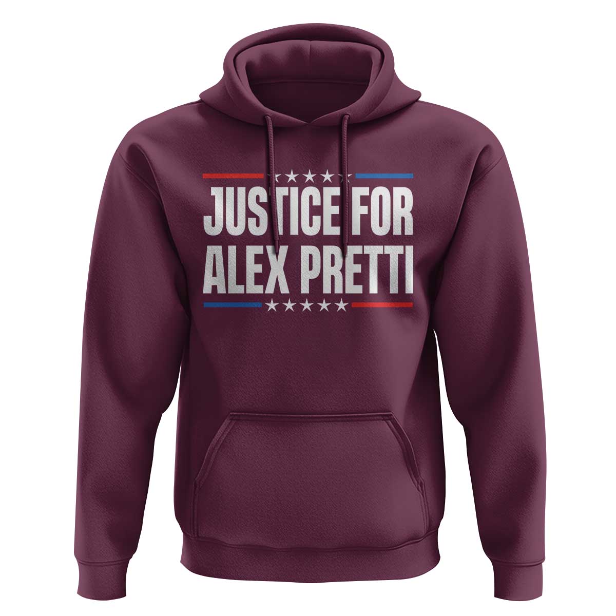 Justice for Alex Pretti Patriotic Hoodie Minneapolis Jan 24 2026 Memorial Tribute