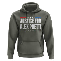 Justice for Alex Pretti Patriotic Hoodie Minneapolis Jan 24 2026 Memorial Tribute