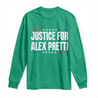Justice for Alex Pretti Patriotic Long Sleeve Shirt Minneapolis Jan 24 2026 Memorial Tribute