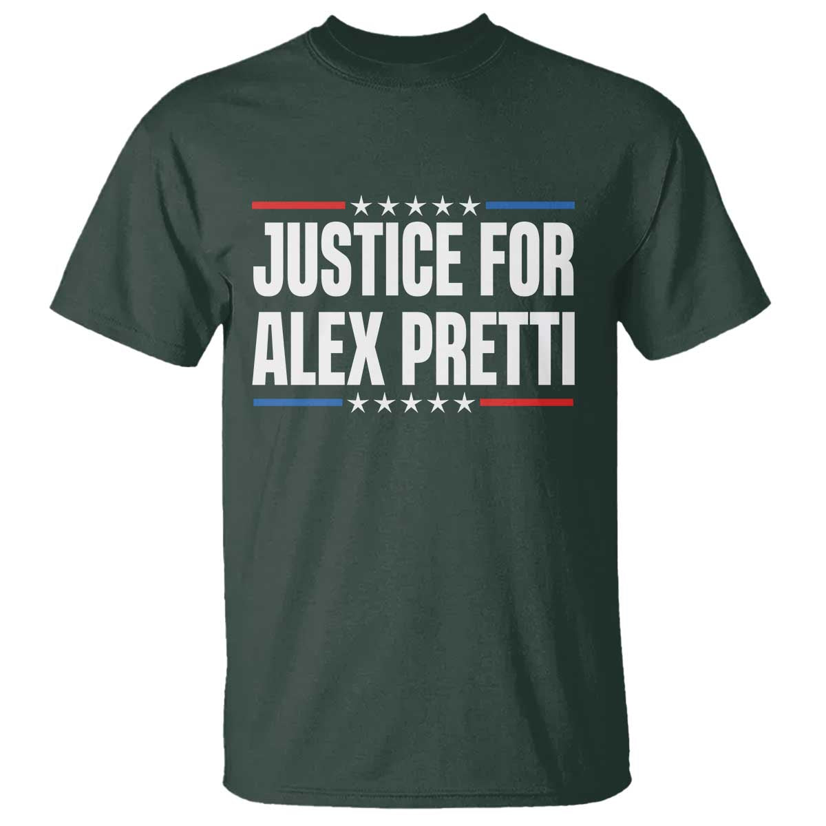 Justice for Alex Pretti Patriotic T Shirt Minneapolis Jan 24 2026 Memorial Tribute