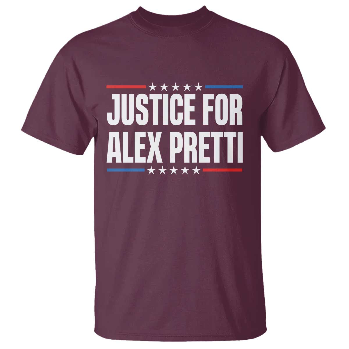 Justice for Alex Pretti Patriotic T Shirt Minneapolis Jan 24 2026 Memorial Tribute