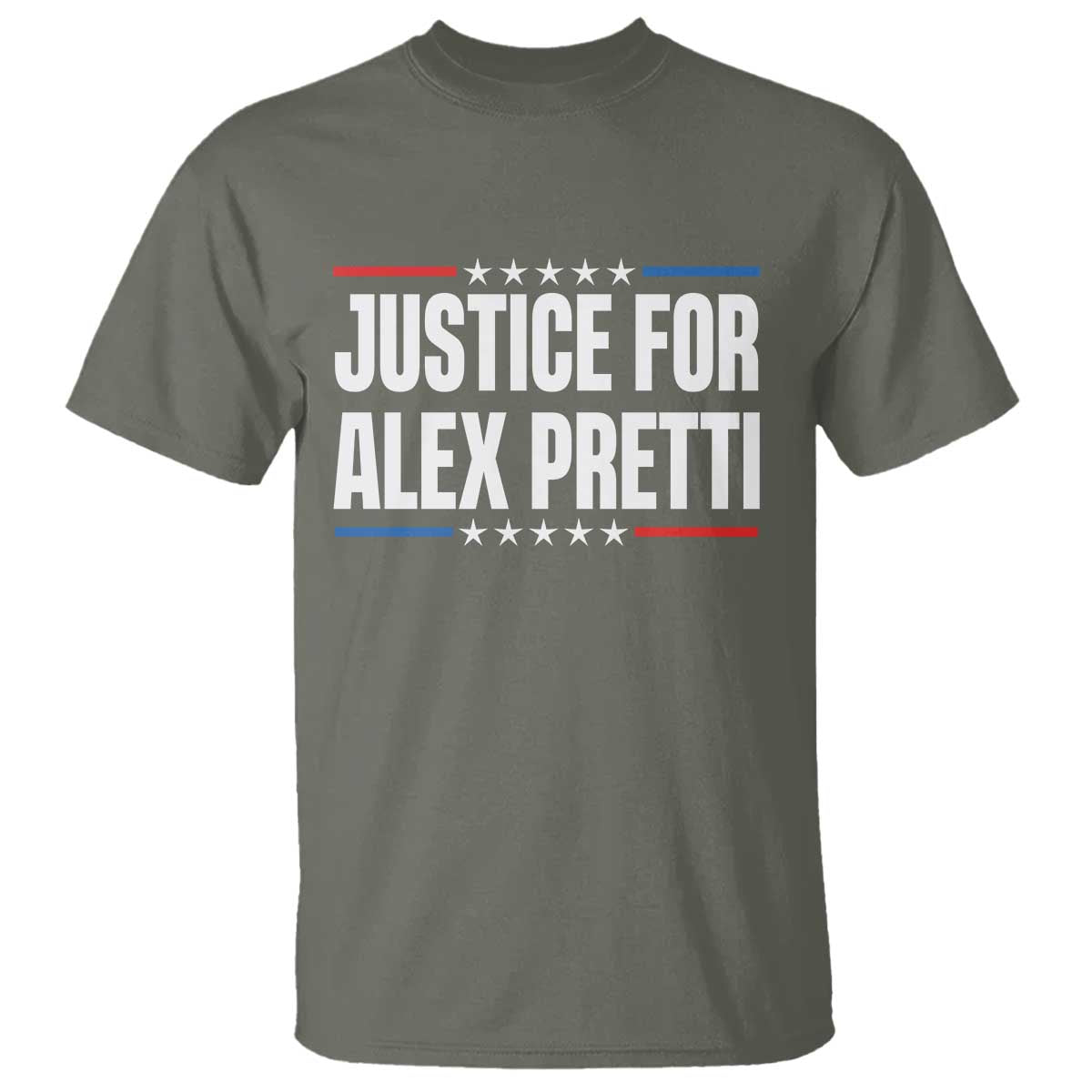 Justice for Alex Pretti Patriotic T Shirt Minneapolis Jan 24 2026 Memorial Tribute
