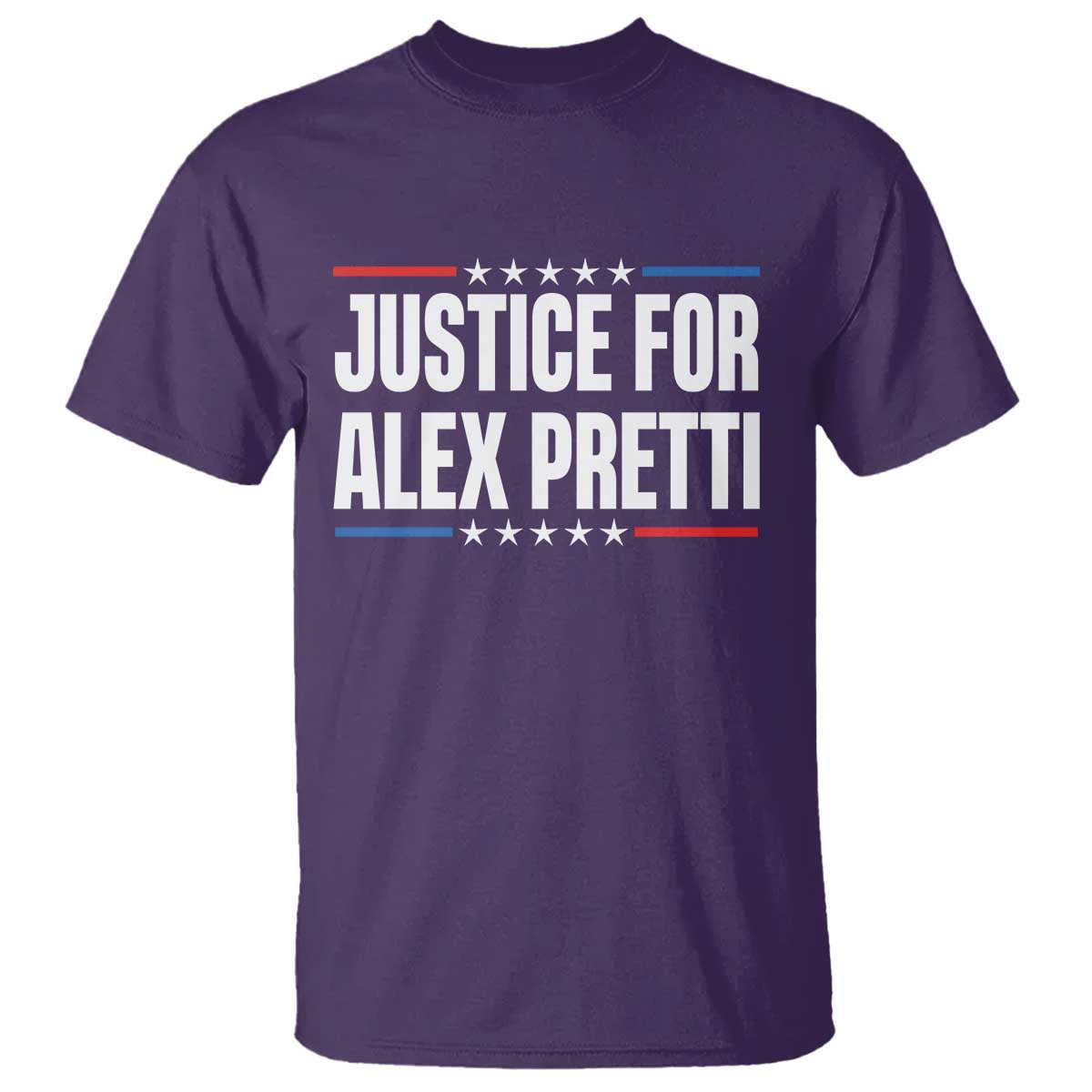 Justice for Alex Pretti Patriotic T Shirt Minneapolis Jan 24 2026 Memorial Tribute