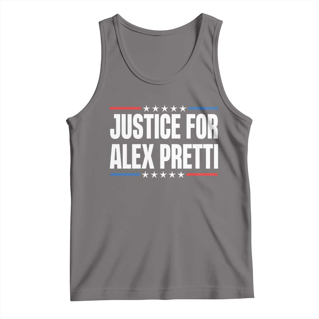Justice for Alex Pretti Patriotic Tank Top Minneapolis Jan 24 2026 Memorial Tribute