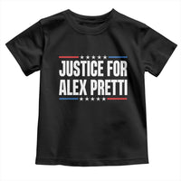 Justice for Alex Pretti Patriotic Toddler T Shirt Minneapolis Jan 24 2026 Memorial Tribute