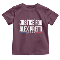 Justice for Alex Pretti Patriotic Toddler T Shirt Minneapolis Jan 24 2026 Memorial Tribute